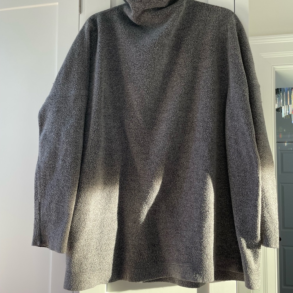 Free People Teddy Raw Neck ottoman slouchy Tunic